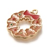 Christmas Theme Alloy Enamel Pendants ENAM-Q509-01KCG-09-2