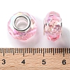 Shell Transparent Copper Buckle Acrylic European Beads OACR-M024-08P-02-3