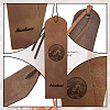 Cowhide Leather Labels AJEW-WH0386-0039-4