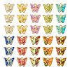 60PCS 10Colors Transparent Acrylic Alloy Charms OACR-TA0001-47-2