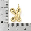 Rack Plating Brass Micro Pave Cubic Zirconia Pendants KK-A200-24G-K-3