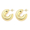 Brass Stud Earrings EJEW-M260-04G-1