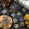 20Pcs 4 Styles Tibetan Style Alloy Pendants TIBEP-CJ0003-36-6