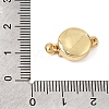 Brass Micro Pave Clear Cubic Zirconia Magnetic Clasps KK-C066-23G-3