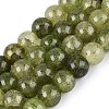 Baking Paint Crackle Glass Beads Strands GLAA-Q106-03A-03-1