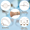 DIY Blank Dome Alloy Bracelet Making Kits DIY-GO0002-22-5