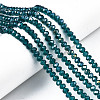 Electroplate Glass Beads Strands EGLA-A034-T6mm-B25-1