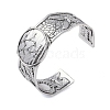 Constellation Alloy Open Cuff Bangles for Women Men BJEW-C064-01AS-06-1