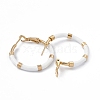 PVD Vacuum Plating 201 Stainless Steel Hoop Earrings for Women EJEW-B016-33A-2