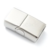 304 Stainless Steel Magnetic Clasps with Glue-in Ends STAS-O148-02P-1