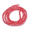 Electroplate Opaque Glass Beads Strands EGLA-A035-P3mm-A03-2