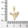 Brass Micro Pave Cubic Zirconia Pendants KK-A278-01B-01G-3