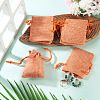 20Pcs Rectangle Polyester Imitation Burlap Packing Pouches Drawstring Bags ABAG-TA0001-96B-6