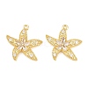 Brass Micro Pave Cubic Zirconia Pendants KK-C162-092G-1