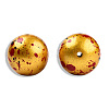 Spray Painted Resin Beads RESI-N034-19-V06-1