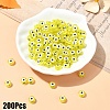 200Pcs Transparent Acrylic Beads TACR-YW0002-08C-1
