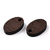 Natural Wenge Wood Pendants WOOD-T023-85B-01-3