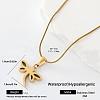 Elegant 304 Stainless Steel Pendant Necklaces for Women JT5004-6-1