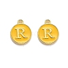 Golden Plated Alloy Enamel Charms LS-ENAM-Q437-13R-1