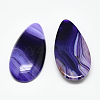 Dyed Natural Strip Agate Cabochons X-G-Q957-05F-1