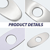 Oval Stainless Steel Faucet Hole Covers STAS-WH20001-18A-P01-5