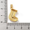 Christmas Brass Micro Pave Cubic Zirconia Pendants KK-H468-02C-02G-3