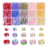 565Pcs 15 Style Transparent Spray Painted Glass Beads Strands GLAA-YW0001-47-1