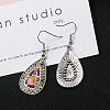 Bohemia Style Alloy Dangle Earrings EJEW-F238-02-3