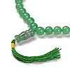 Natural Malaysia Jade Beads Stretch Bracelets BJEW-A025-01I-2