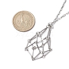 Non-Tarnish Stainless Steel Macrame Pouch Empty Stone Holder for Necklace Makings NJEW-JN04826-02-3