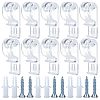 Gorgecraft 2 Sets Curtain Clear P Clips Hook IFIN-GF0001-24-1