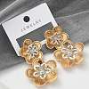 Alloy Stud Earrings EJEW-M092-02G-3