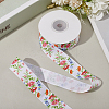 1 Roll Single Face Printed Polyester Grosgrain Ribbons SRIB-CY0001-12B-3