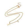 Letter A~Z Pendant Necklaces NJEW-JN02837-2