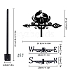 Orangutan Iron Wind Direction Indicator AJEW-WH0265-029-2