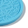 DIY Mandala Pattern Flat Round Coaster Food Grade Silicone Molds DIY-G083-05B-3