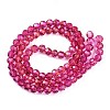 Baking Paint Transparent Glass Beads Strands DGLA-A035-T4mm-A03-3