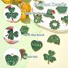 24Pcs 12 Styles Saint Patrick's Day Glitter Alloy Enamel Pendants ENAM-CJ0005-62-3