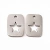 Non-Tarnish 201 Stainless Steel Charms STAS-E188-01P-1