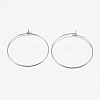 316 Surgical Stainless Steel Hoop Earrings Findings STAS-I097-050B-2