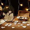 4 Styles Unfinished Wooden Heart Decoration Sheet WOOD-PH0003-27-2