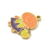 Halloween Theme Ion Plating(IP) 304 Stainless Steel Enamel Charms STAS-M011-03C-2