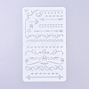 Plastic Reusable Drawing Painting Stencils Templates DIY-G027-F19-2