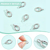 8Pcs Brass Spring Gate Rings KK-BBC0028-43P-6