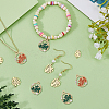 DICOSMETIC 60Pcs 2 Colors Autumn Theme Alloy Enamel Pendants ENAM-DC0001-20-6