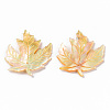 Natural Yellow Shell Shell Pendants SSHEL-Q311-002B-1