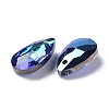 Faceted Teardrop Glass Pendants GLAA-O008-A19-3