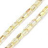 Electroplate Glass Beads Strands GLAA-Q101-02A-HP01-1