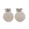 304 Stainless Steel Stud Earring Findings STAS-H436-21P-03-1