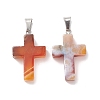 Natural Carnelian Pendants G-PW0006-02P-11-2